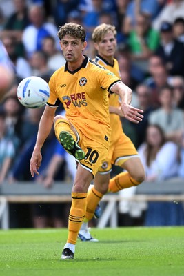 220826 - Bristol Rovers v Newport County - Sky Bet League 2 - Harrison Biggins of Newport County 