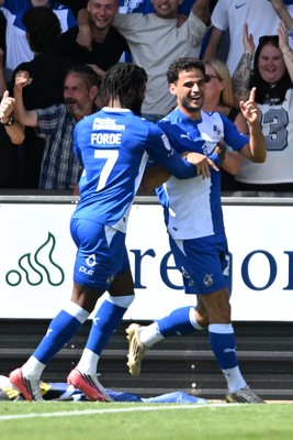 220826 - Bristol Rovers v Newport County - Sky Bet League 2 - Fabrizio Cavegn of Bristol Rovers scores a goal