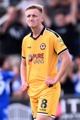220826 - Bristol Rovers v Newport County - Sky Bet League 2 - Dejected Matt Smith of Newport County after Bristol score their 5th goal