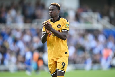220826 - Bristol Rovers v Newport County - Sky Bet League 2 - Shaquille Gwengwe of Newport County at full time