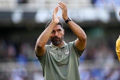 220826 - Bristol Rovers v Newport County - Sky Bet League 2 - Newport County Head Coach, Hayden Mullins at full time