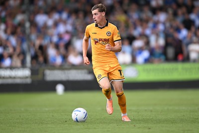 220826 - Bristol Rovers v Newport County - Sky Bet League 2 - Alfie Merritt of Newport County