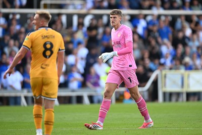220826 - Bristol Rovers v Newport County - Sky Bet League 2 - Jordan Wright of Newport County comes up for a corner