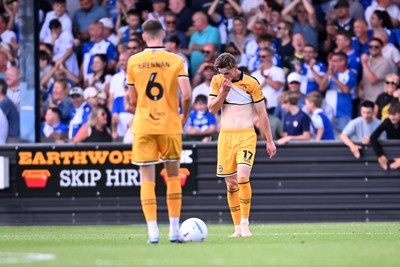 220826 - Bristol Rovers v Newport County - Sky Bet League 2 - Dejected Alfie Merritt of Newport County
