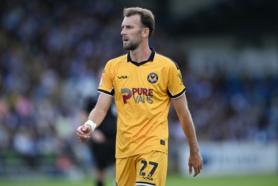 220826 - Bristol Rovers v Newport County - Sky Bet League 2 - Christian Doidge of Newport County