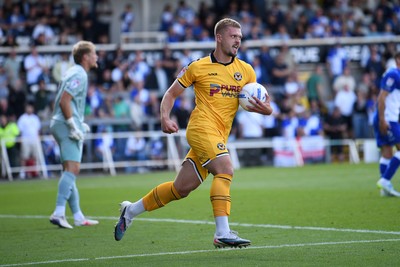 220826 - Bristol Rovers v Newport County - Sky Bet League 2 - Cole Jarvis of Newport County celebrates scoring a goal
