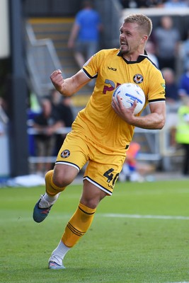 220826 - Bristol Rovers v Newport County - Sky Bet League 2 - Cole Jarvis of Newport County celebrates scoring a goal