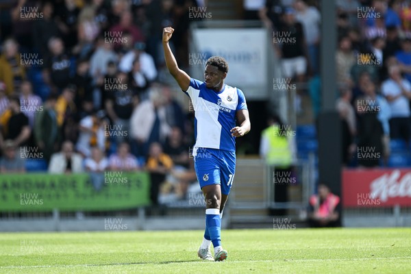 220826 - Bristol Rovers v Newport County - Sky Bet League 2 - Bobby Kamwa of Bristol Rovers celebrates after assisting Ben Purrington of Bristol Rovers goal to equalise the match