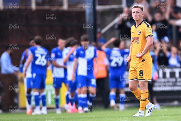 220826 - Bristol Rovers v Newport County - Sky Bet League 2 - Dejected Matt Smith of Newport County after Bristol score their 5th goal