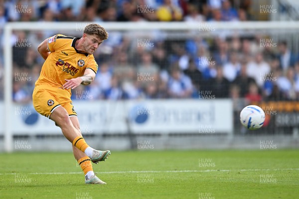 220826 - Bristol Rovers v Newport County - Sky Bet League 2 - Cameron Evans of Newport County
