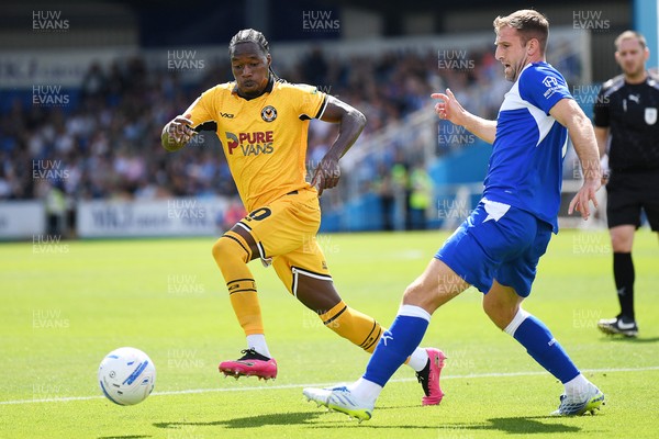 220826 - Bristol Rovers v Newport County - Sky Bet League 2 - Yahya Bamba of Newport County