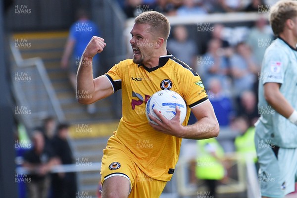 220826 - Bristol Rovers v Newport County - Sky Bet League 2 - Cole Jarvis of Newport County celebrates scoring a goal