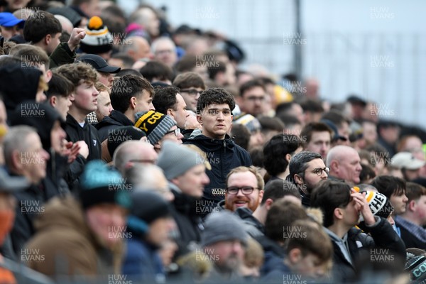 310126 - Bristol Rovers v Newport County - Sky Bet League 2 - A packed away end of Newport supporters