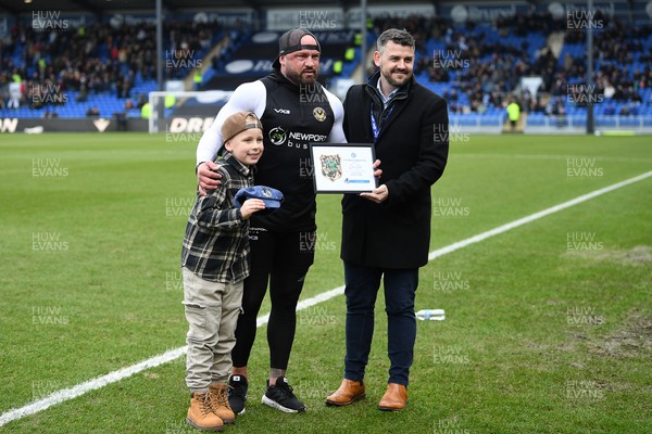 310126 - Bristol Rovers v Newport County - Sky Bet League 2 - David Pipe is recognised for his time at Bristol Rovers