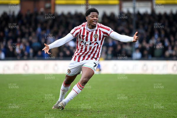 310126 - Bristol Rovers v Newport County - Sky Bet League 2 - Bobby Kamwa of Newport County appeals in frustration