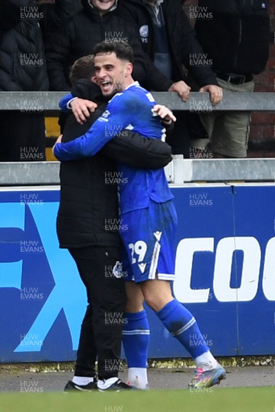 310126 - Bristol Rovers v Newport County - Sky Bet League 2 - Fabrizio Cavegn of Bristol Rovers celebrates scoring a goal