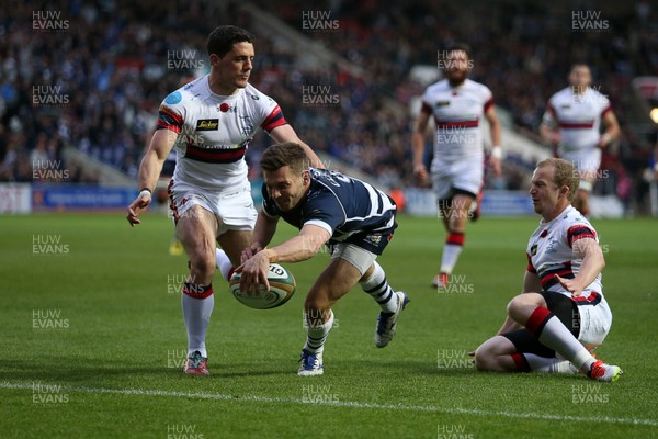 250516 - Bristol Rugby v Doncaster Knights - Championship Final - Will Cliff of Bristol scores a try