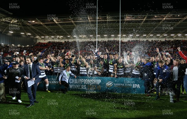 250516 - Bristol Rugby v Doncaster Knights - Championship Final - Bristol celebrate winning the Championship