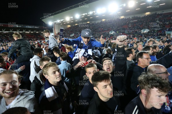 250516 - Bristol Rugby v Doncaster Knights - Championship Final - Fans invade the pitch as Bristol celebrate