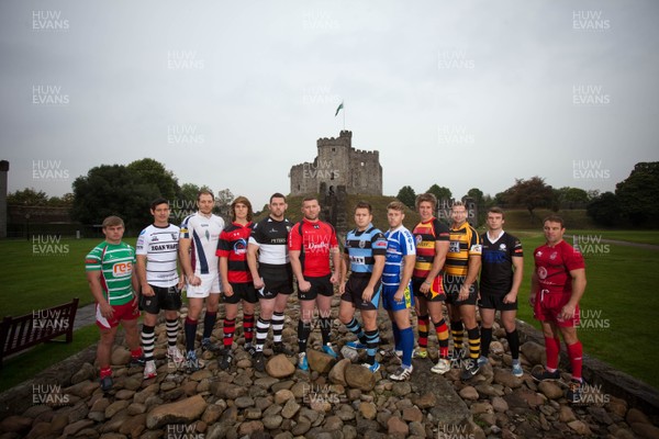 101012 - Representatives of the Welsh clubs involved in the British and Irish Club gather at Cardiff Castle ahead of the this weekends first round of matches