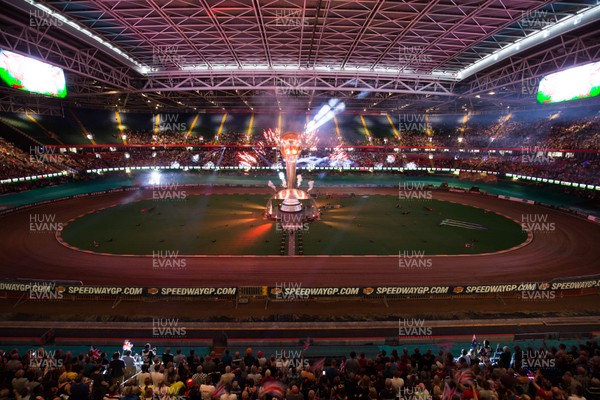 210718 - British FIM Speedway Grand Prix, Cardiff - A general view of the Principality Stadium during the opening ceremony of the British FIM Speedway Grand Prix