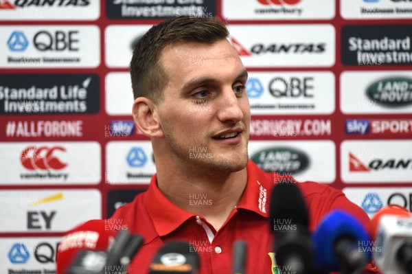 290617 - British & Irish Lions Media Access - Sam Warburton talks to media