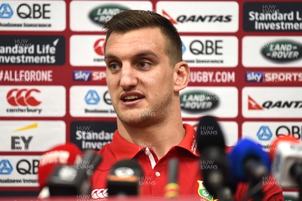 290617 - British & Irish Lions Media Access - Sam Warburton talks to media