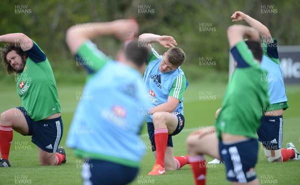 150513 - British & Irish Lions Rugby Training -Owen Farrell during training 