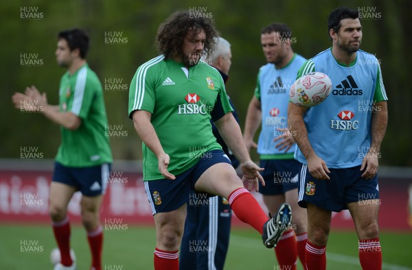 150513 - British & Irish Lions Rugby Training -Adam Jones during training 