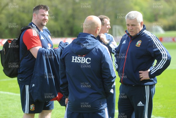 150513 - British & Irish Lions Rugby Training -Warren Gatland during training 