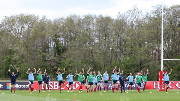 150513 - British and Irish Lions Training session, Vale Resort, Cardiff - The British and Irish Lions go through the training session at the Vale 