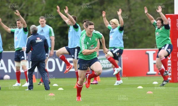 150513 - British and Irish Lions Training session, Vale Resort, Cardiff - George North during training session