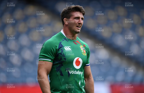 260621 - British & Irish Lions v Japan - The Vodafone 1888 Cup - Tom Curry during the warm up