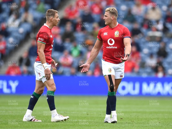 260621 - British & Irish Lions v Japan - The Vodafone 1888 Cup - Liam Williams and Duhan van der Merwe of British & Irish Lions