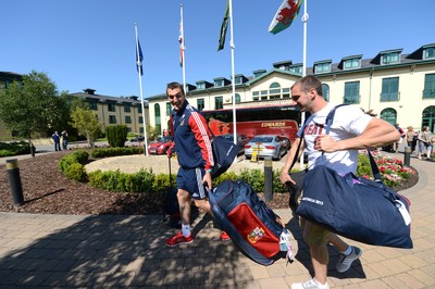 British & Irish Lions Welsh Contingent Arrive in Wales 100713