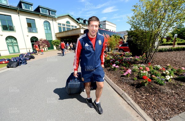 100713 - Welsh British & Irish Lions Arrive Back in Wales  -Justin Tipuric after arriving at the Vale Hotel from the British & Irish Lions tour of Australia