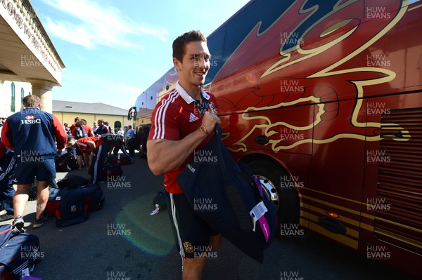 100713 - Welsh British & Irish Lions Arrive Back in Wales  -George North after arriving at the Vale Hotel from the British & Irish Lions tour of Australia