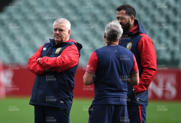 060717 - British & Irish Lions Training - Warren Gatland, Paul Stridgeon and Andy Farrell during training