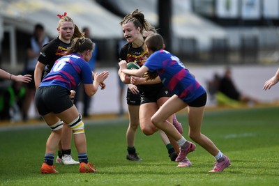 290426 - Bro Dur v Dyffryn Conwy - Girls Schools Final U16 - Road To Principality Finals - Action during the match