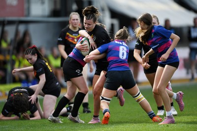 290426 - Bro Dur v Dyffryn Conwy - Girls Schools Final U16 - Road To Principality Finals - Action during the match