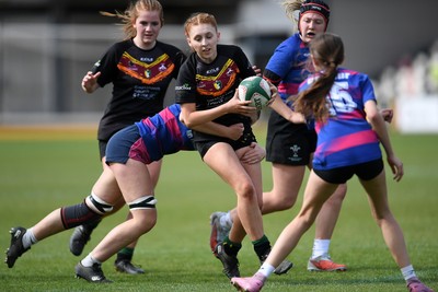 290426 - Bro Dur v Dyffryn Conwy - Girls Schools Final U16 - Road To Principality Finals - Action during the match