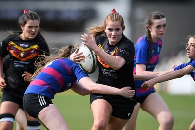 290426 - Bro Dur v Dyffryn Conwy - Girls Schools Final U16 - Road To Principality Finals - Action during the match