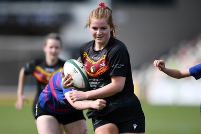 290426 - Bro Dur v Dyffryn Conwy - Girls Schools Final U16 - Road To Principality Finals - Action during the match