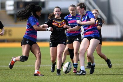 290426 - Bro Dur v Dyffryn Conwy - Girls Schools Final U16 - Road To Principality Finals - Action during the match