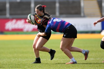 290426 - Bro Dur v Dyffryn Conwy - Girls Schools Final U16 - Road To Principality Finals - Action during the match
