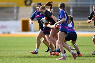 290426 - Bro Dur v Dyffryn Conwy - Girls Schools Final U16 - Road To Principality Finals - Action during the match