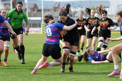 290426 - Bro Dur v Dyffryn Conwy - Girls Schools Final U16 - Road To Principality Finals - Action during the match