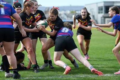 290426 - Bro Dur v Dyffryn Conwy - Girls Schools Final U16 - Road To Principality Finals - Action during the match