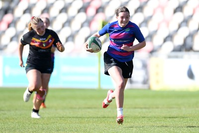 290426 - Bro Dur v Dyffryn Conwy - Girls Schools Final U16 - Road To Principality Finals - Action during the match