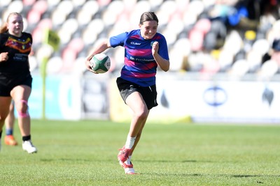 290426 - Bro Dur v Dyffryn Conwy - Girls Schools Final U16 - Road To Principality Finals - Action during the match